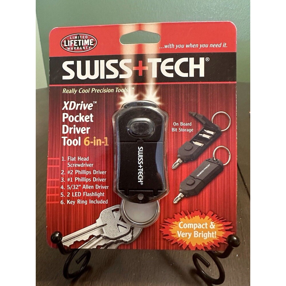 Swiss+Tech XDrive Pocket Driver 6-in-1 Tool New